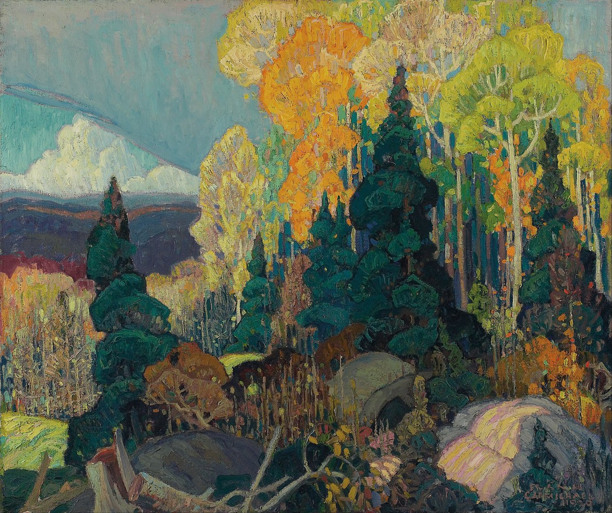 Őszi domboldal alkotó: Franklin Carmichael