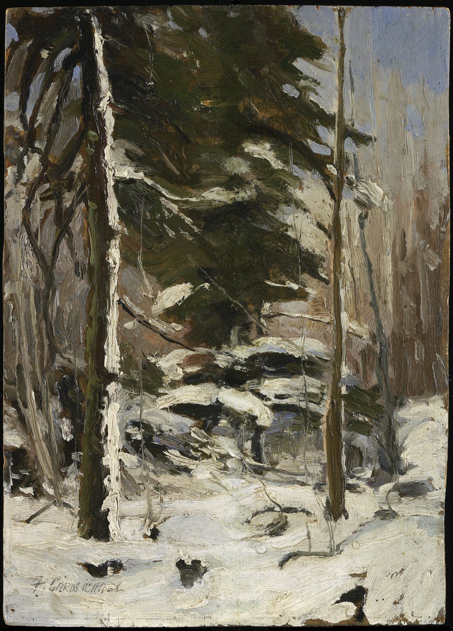 Az erdő széle, 1914 körül alkotó: Franklin Carmichael