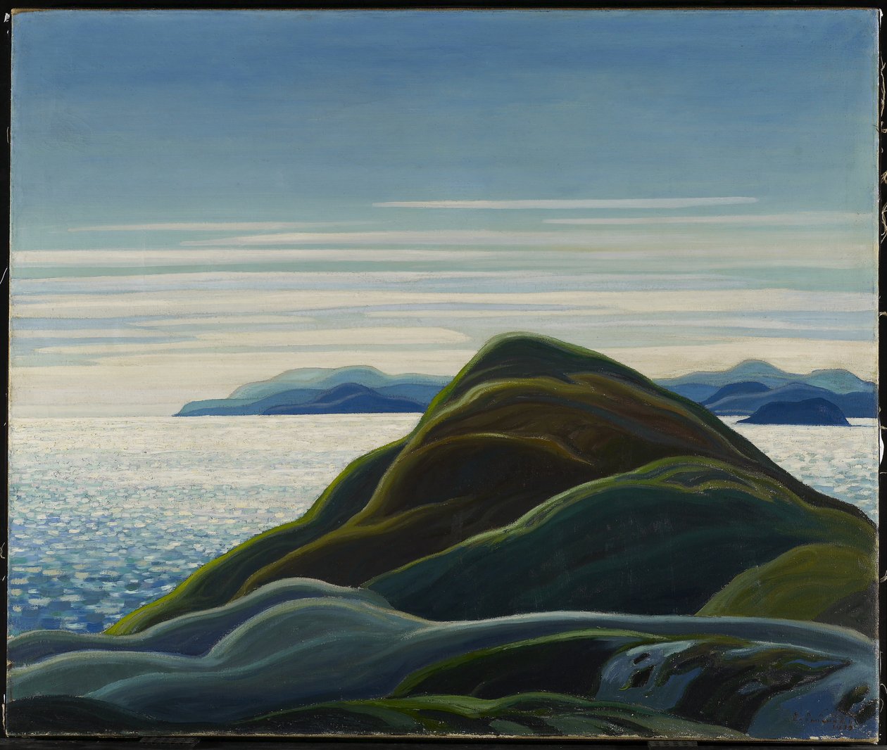 North Shore, Lake Superior, 1927 alkotó: Franklin Carmichael