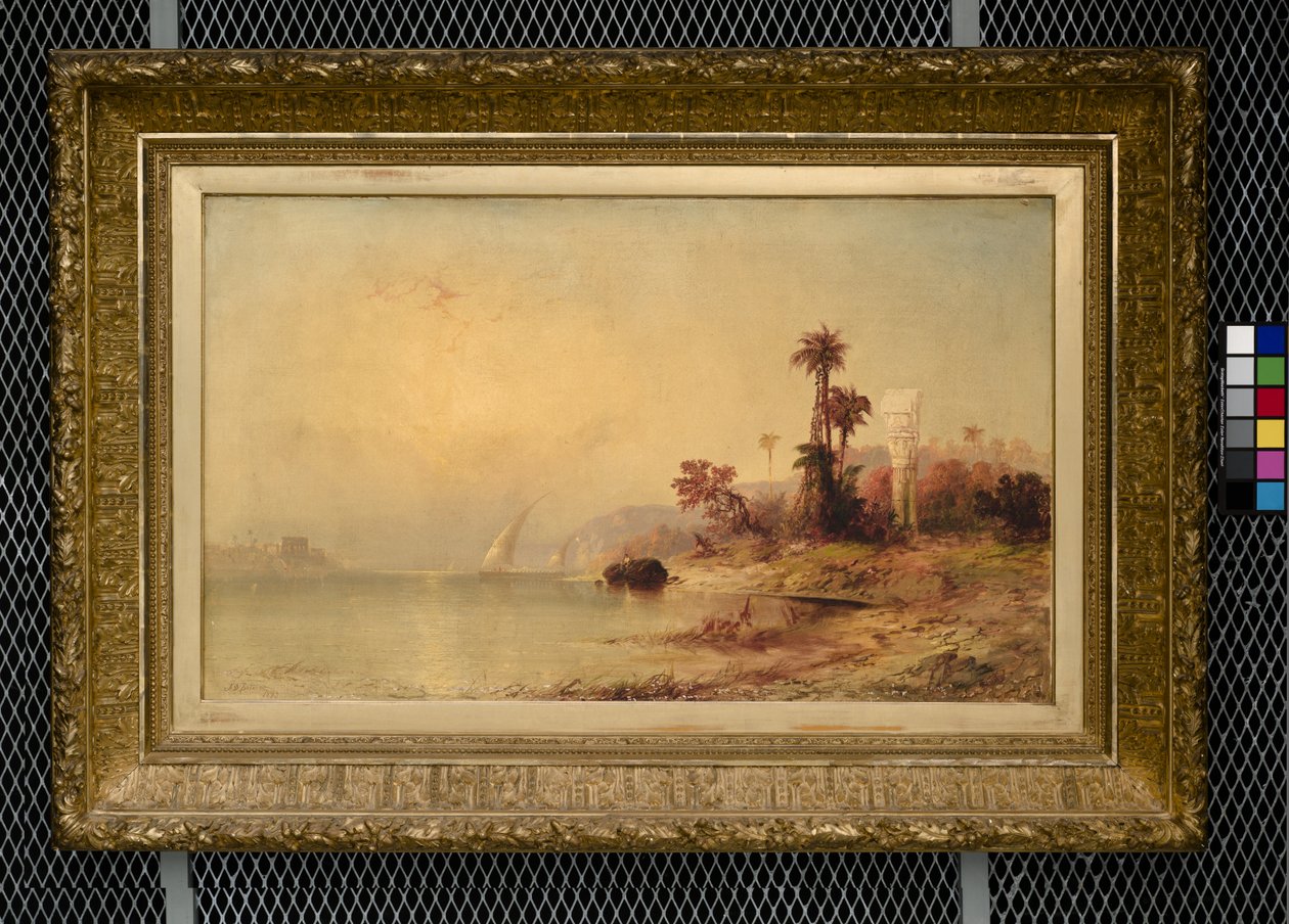 Philae temploma (olaj, vászon) alkotó: Franklin D. Briscoe