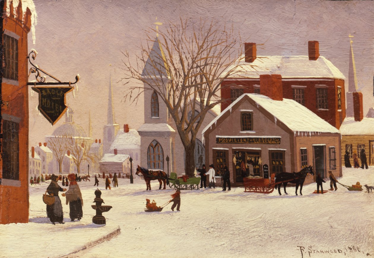 Karácsony Connecticutban, 1880 alkotó: Franklin Stanwood