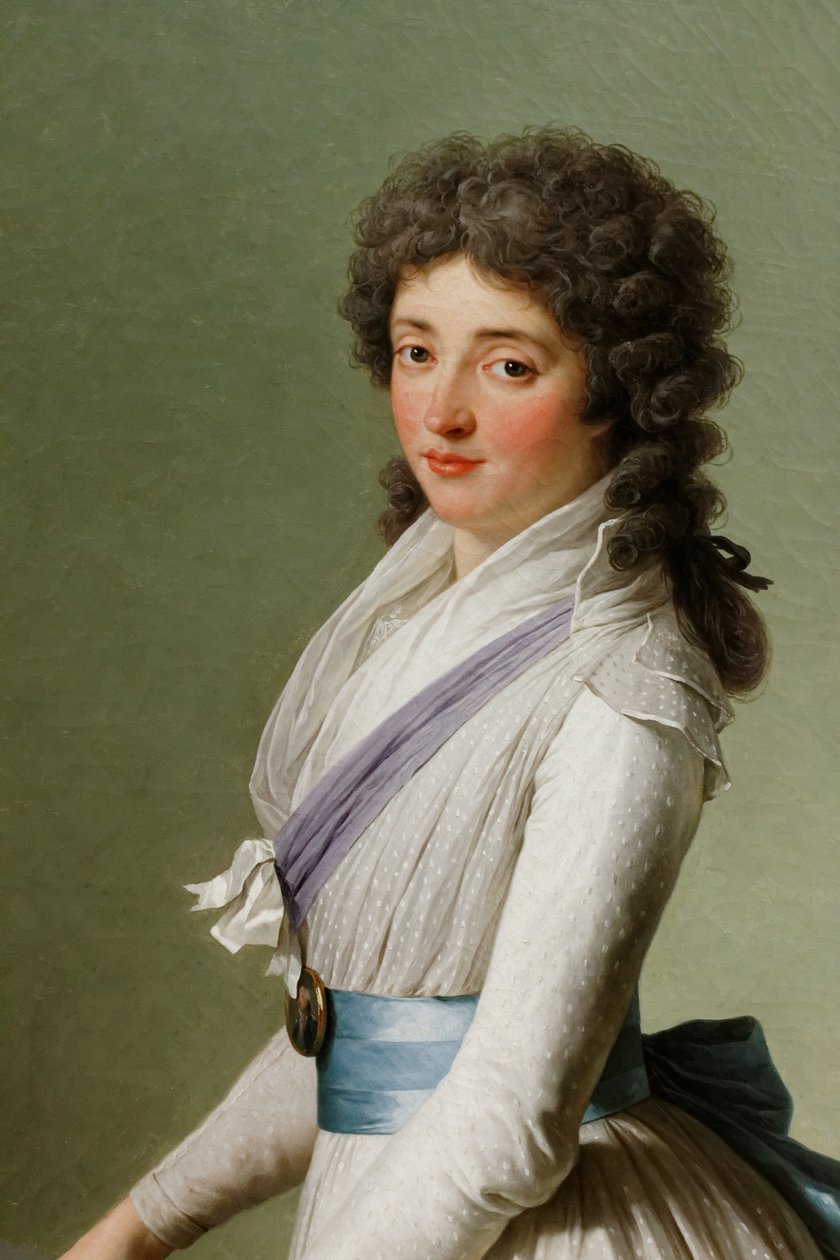 A Marie de Broutin születésű de Chalvet-Souville bárónő portréja alkotó: François André Vincent