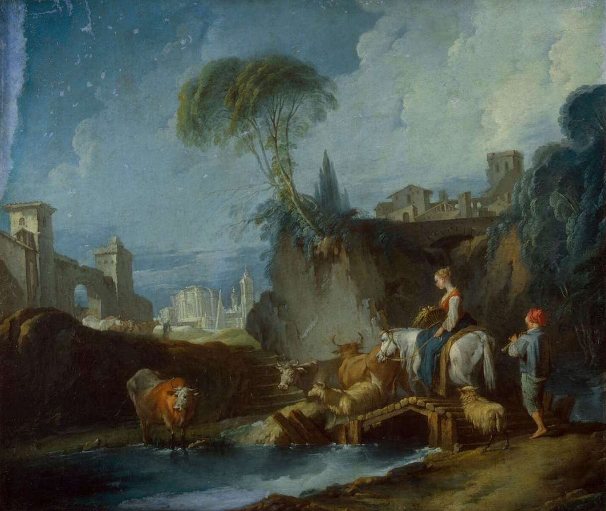 Átkelés a hídon alkotó: François Boucher