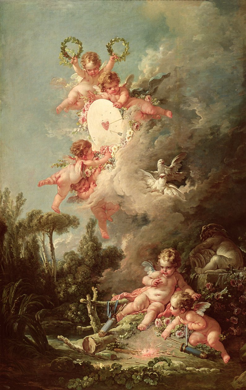 Cupido célpontja, a „Les Amours des Dieux”-ból, 1758 alkotó: François Boucher
