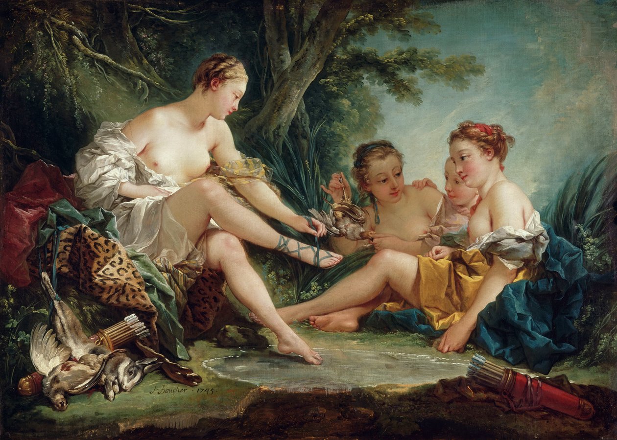 Diana a vadászat után alkotó: François Boucher