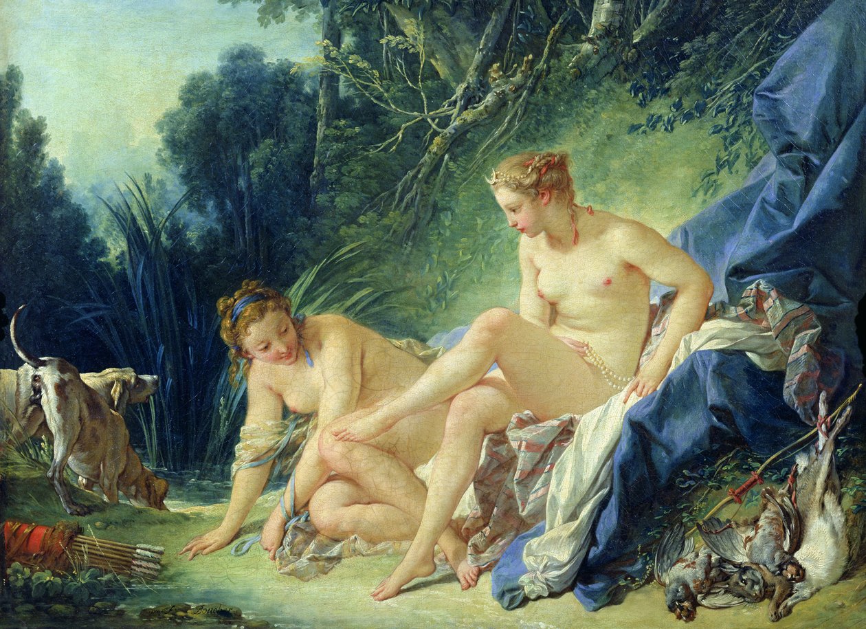 Diana kiszáll a fürdőből, 1742 alkotó: François Boucher