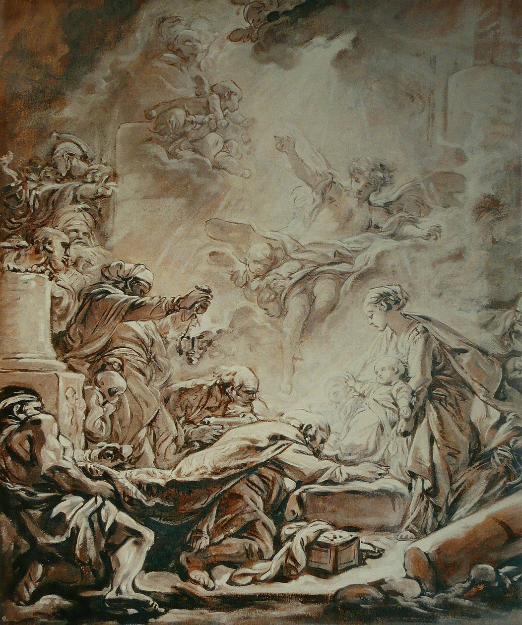 A mágusok imádása alkotó: François Boucher