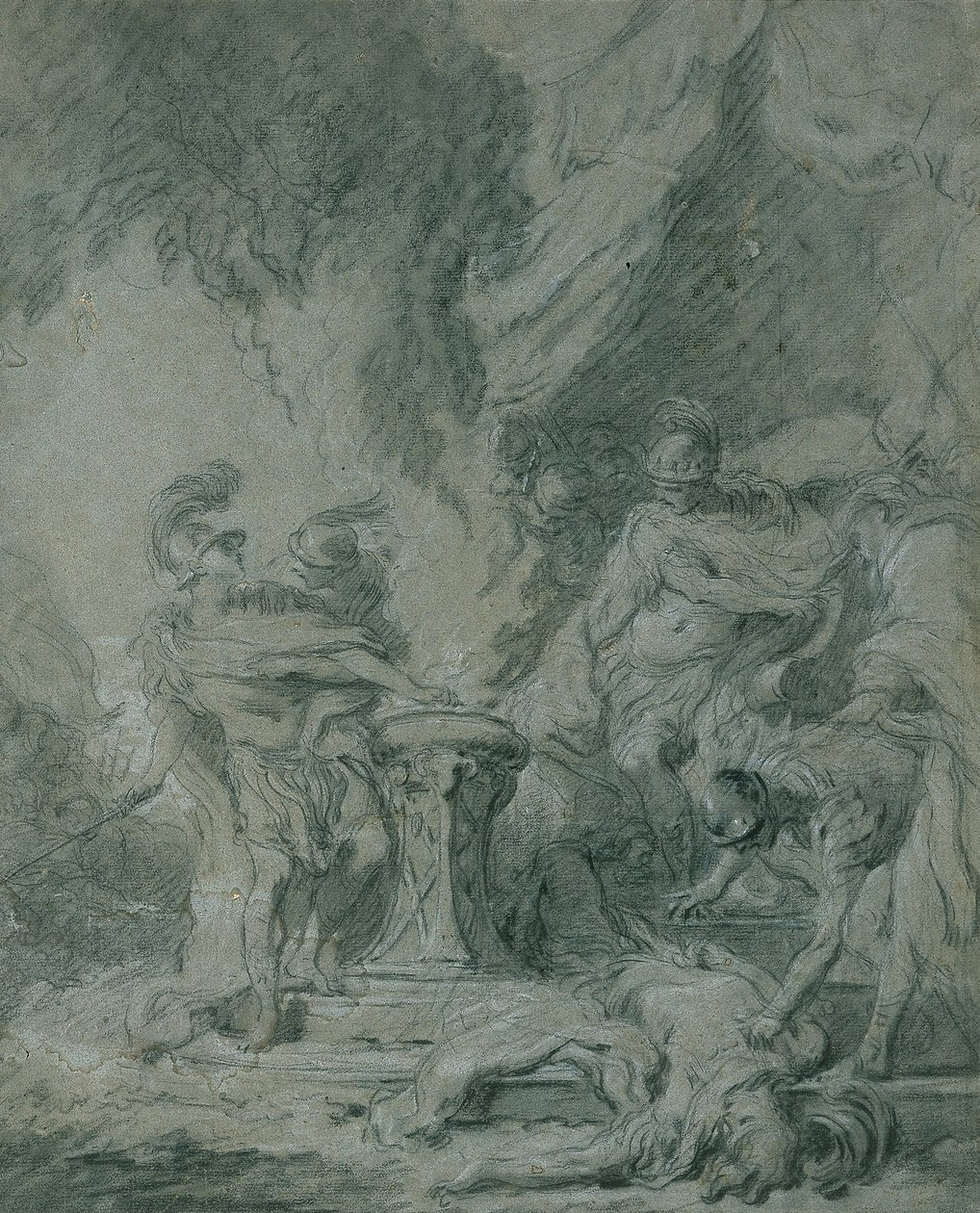 Mucius Scaevola tűzbe teszi a kezét alkotó: François Boucher