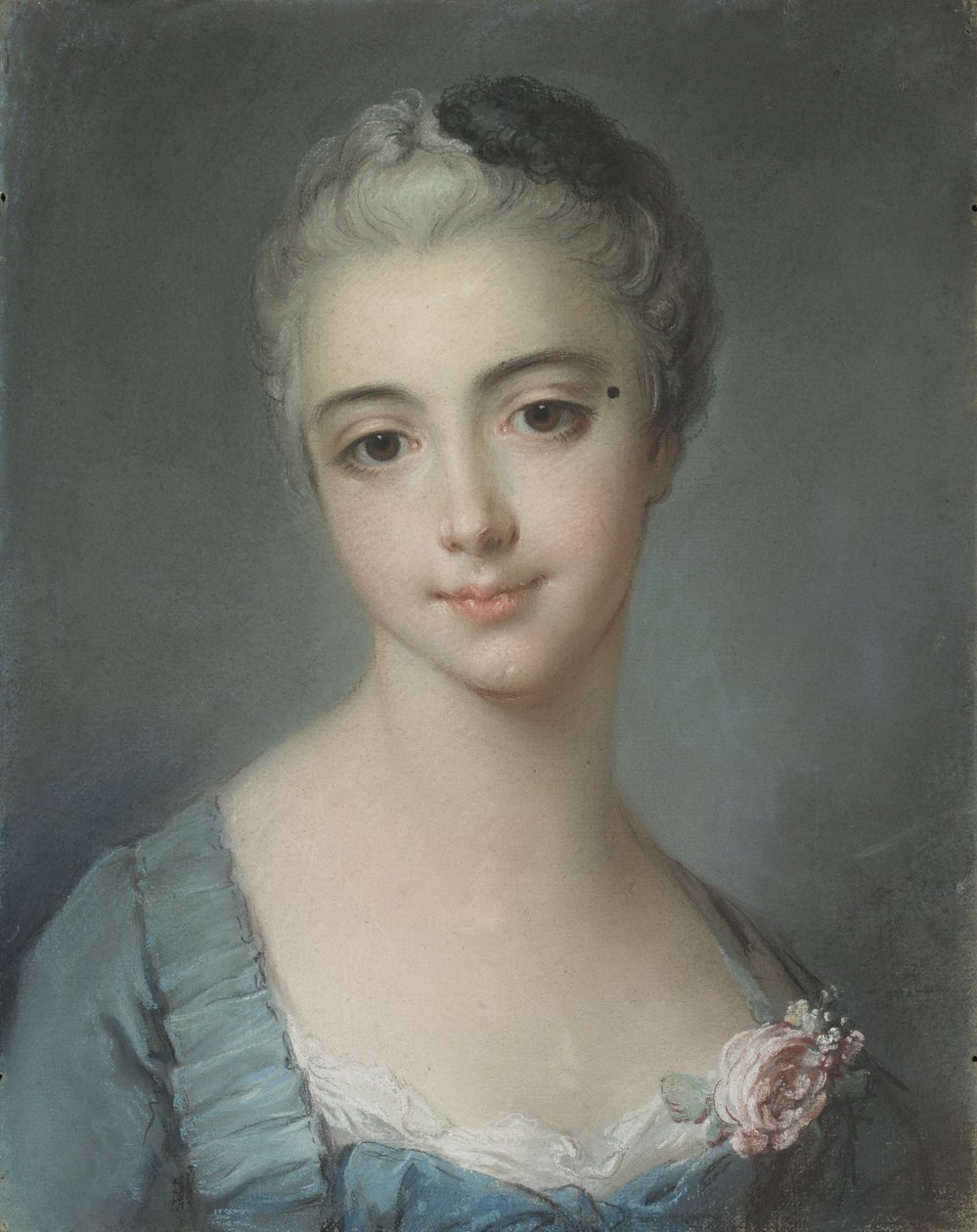 Fiatal hölgy portréja alkotó: François Boucher