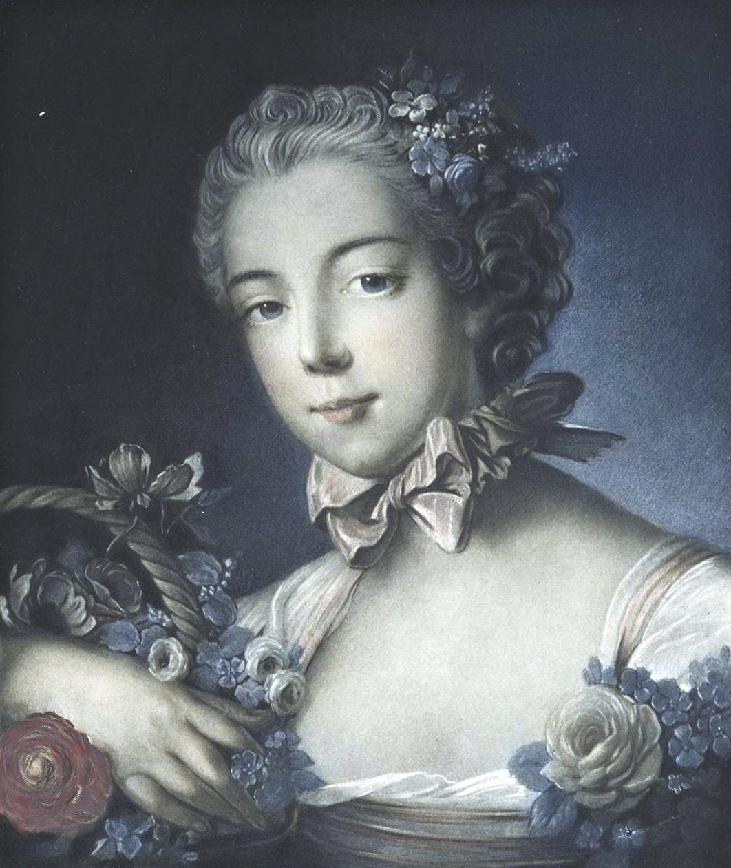 Egy fiatal nő portréja alkotó: François Boucher