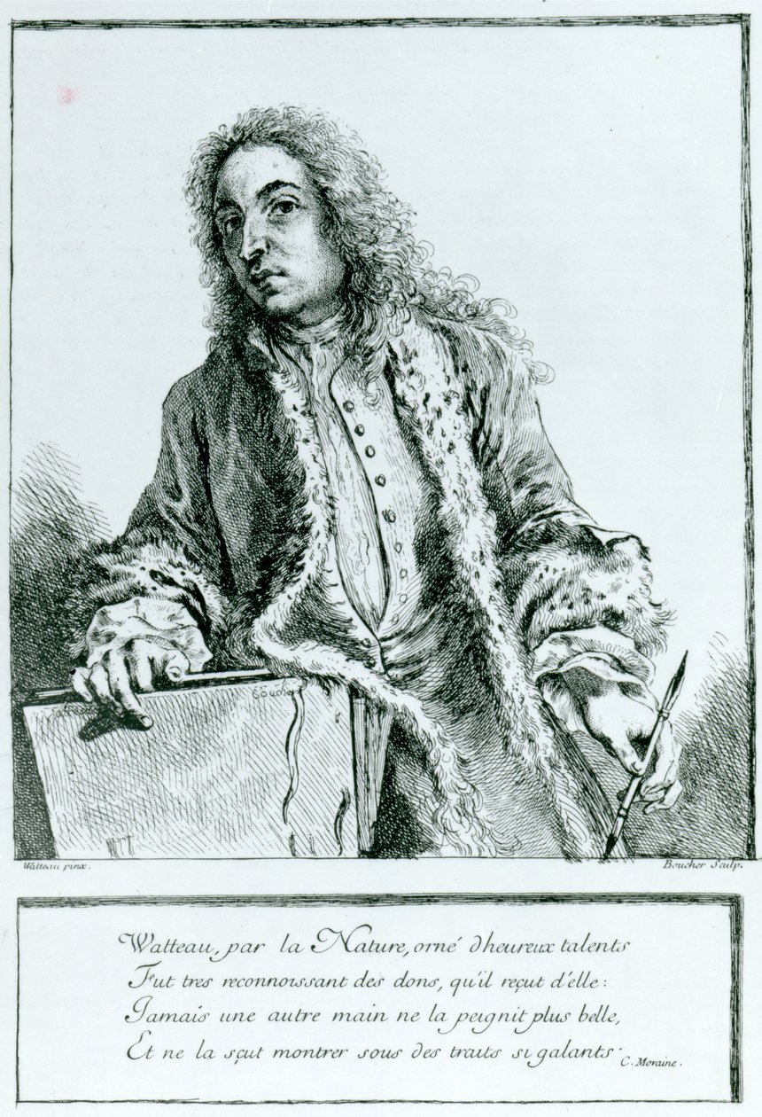 Jean-Antoine Watteau (1684-1721) portréja alkotó: François Boucher