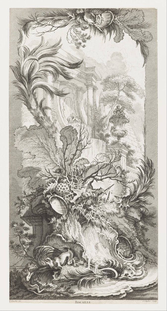 Rocaille (rokokó design), Új darabok a képernyőkhöz (Új koncepciók a képernyőkhöz) alkotó: François Boucher