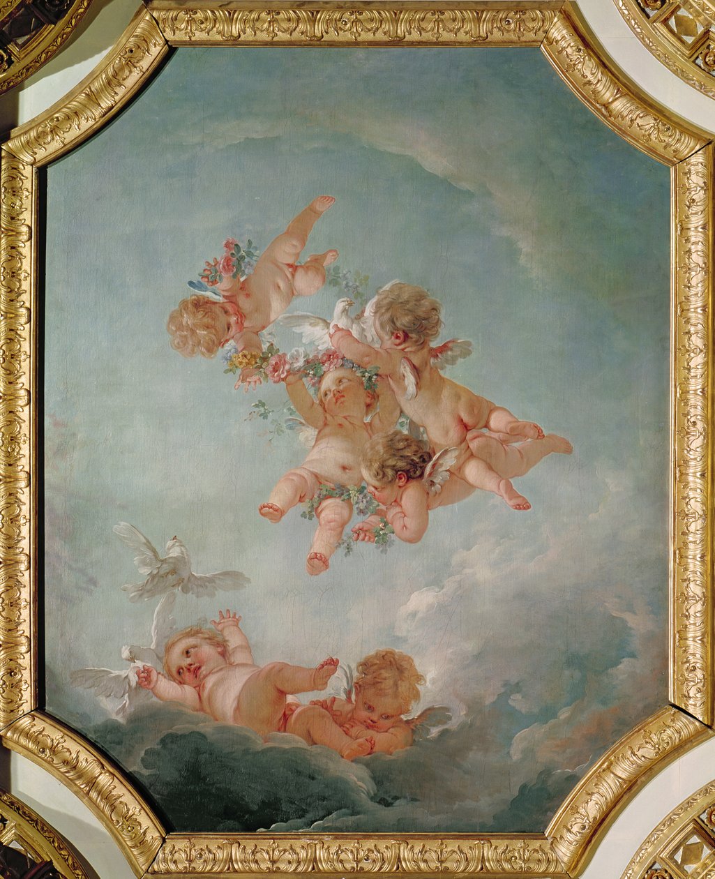 Tavasz, a Salle du Conseil négy évszakának sorozatából alkotó: François Boucher