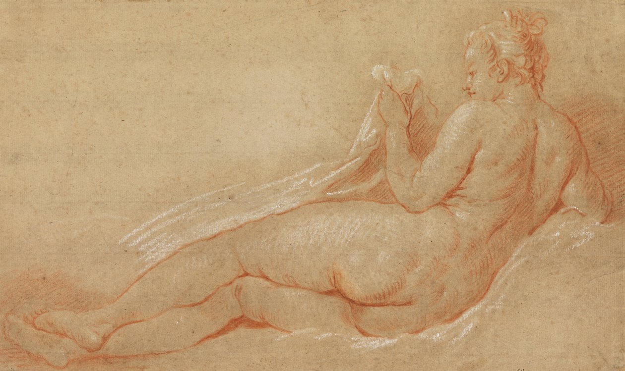 Tanulmány a fekvő aktról alkotó: François Boucher
