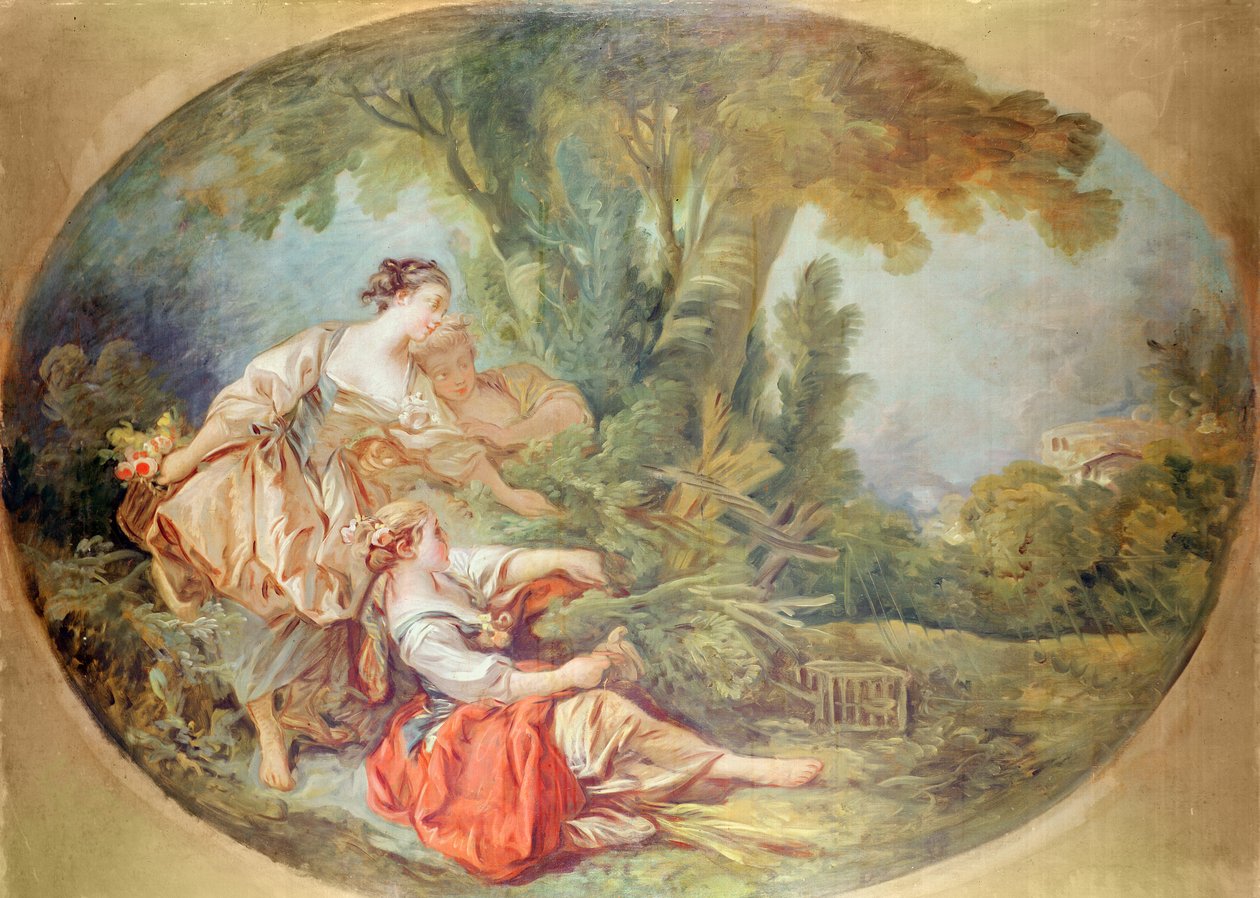 A madárkalitka (gouache kartonon) alkotó: François Boucher