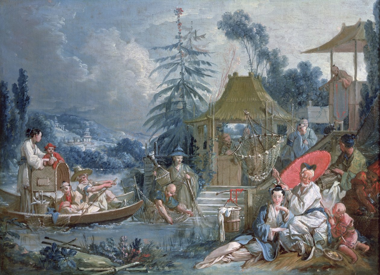 A kínai halászok, 1742 körül alkotó: François Boucher