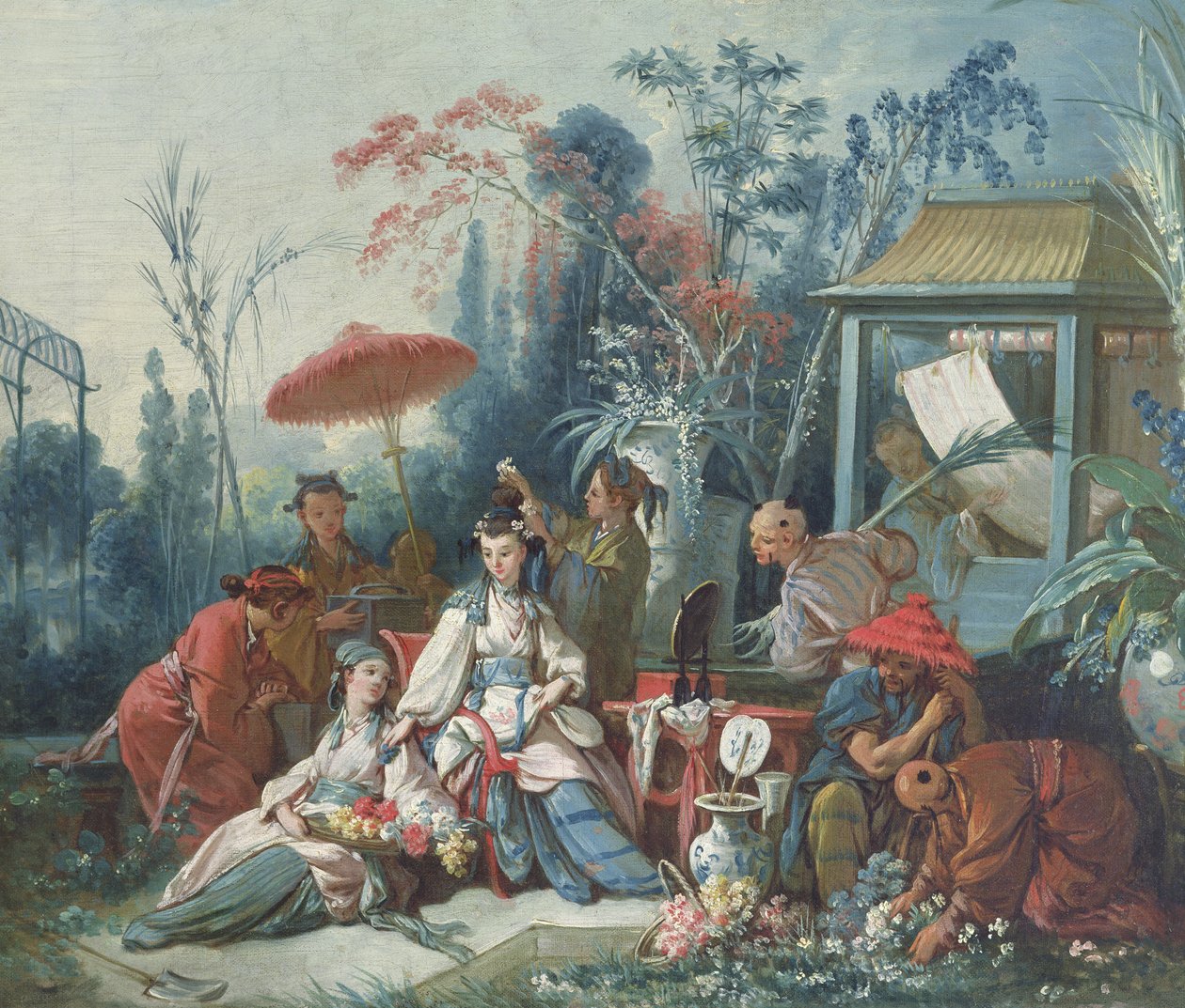 A kínai kert, 1742 körül alkotó: François Boucher