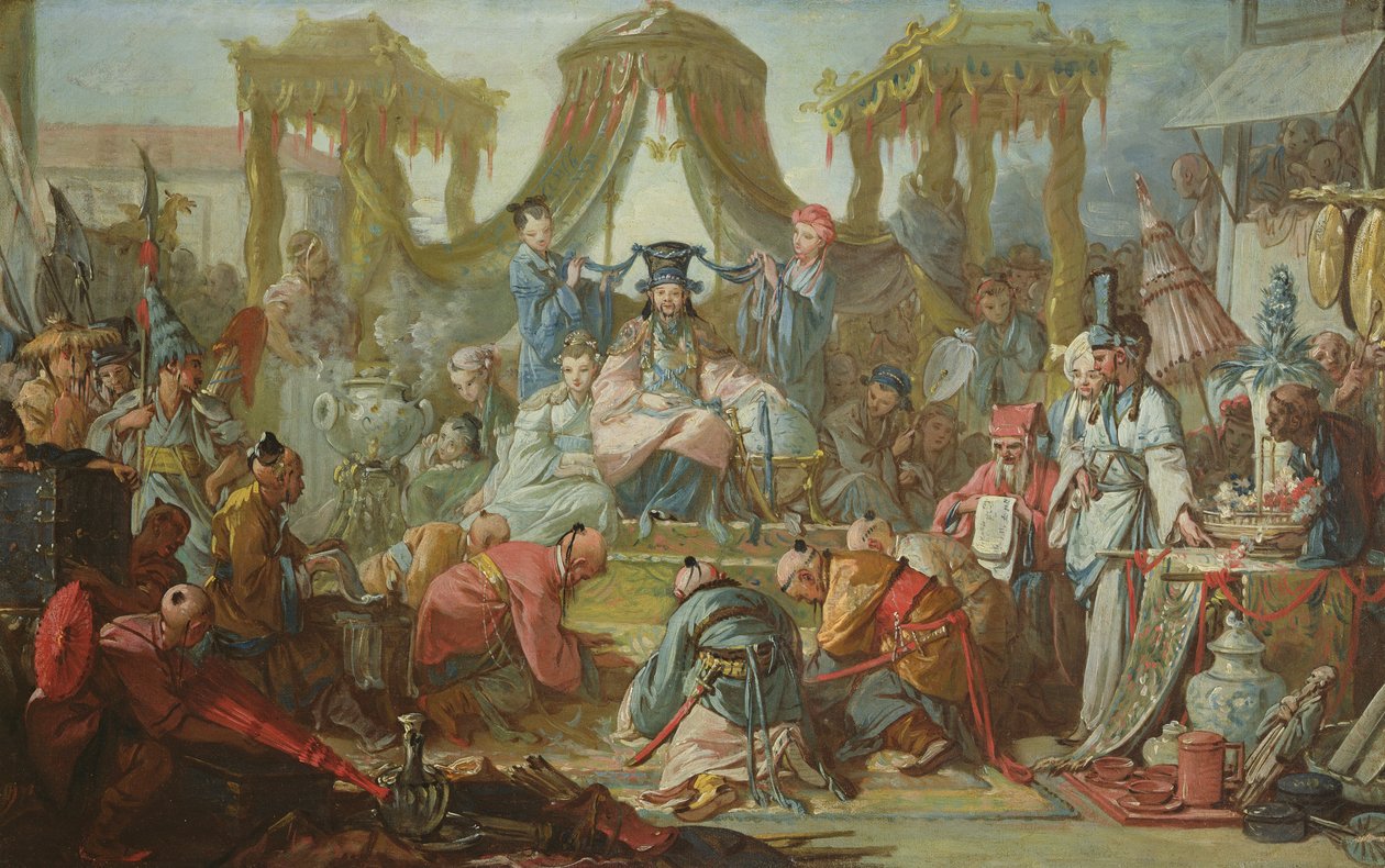 A kínai házasság, avagy közönség a kínai császárral, 1742 körül alkotó: François Boucher
