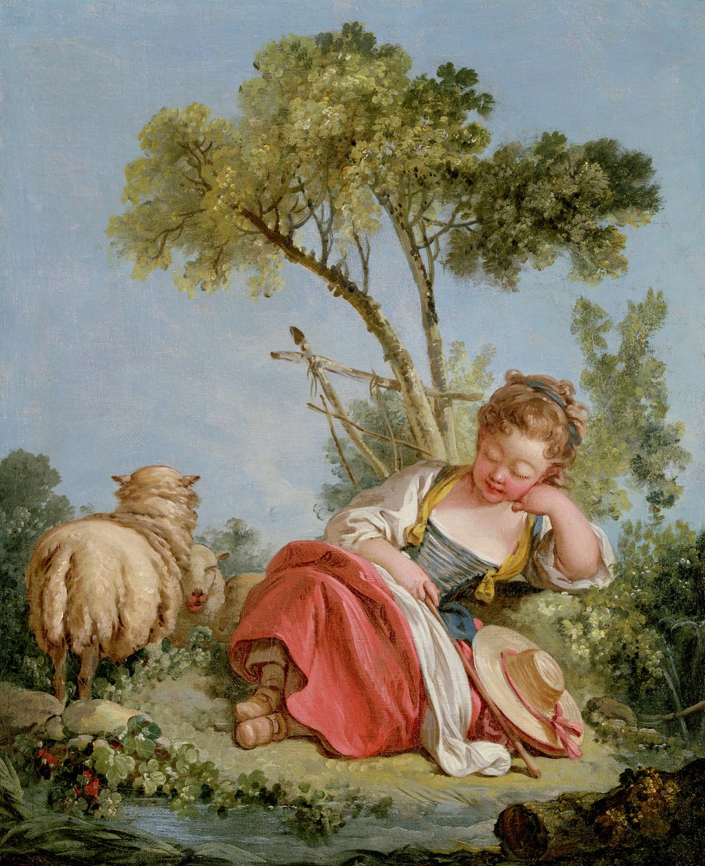 A kis pásztorlány, 1754 körül (90662 pár) alkotó: François Boucher