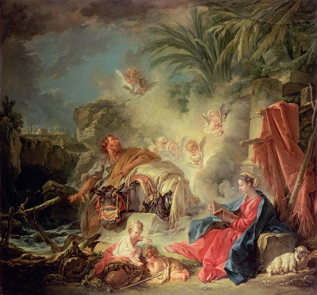 A többiek az egyiptomi repülésen alkotó: François Boucher