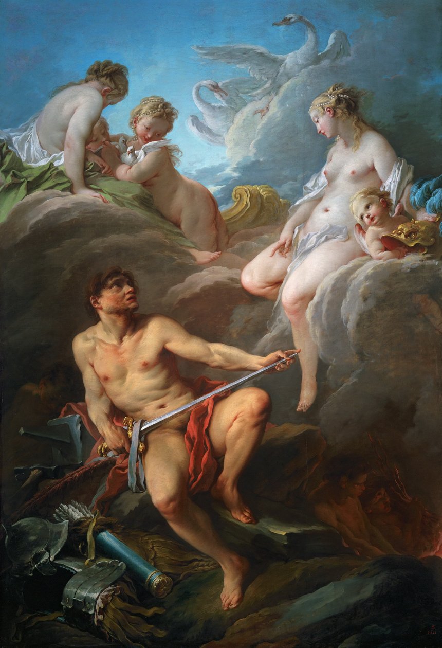 Vénusz fegyvert kér Vulkántól Aeneas számára alkotó: François Boucher