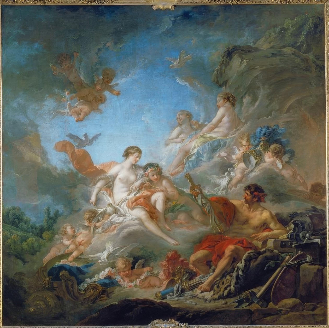 Vénusz a vulkán kovácsműhelyében alkotó: François Boucher