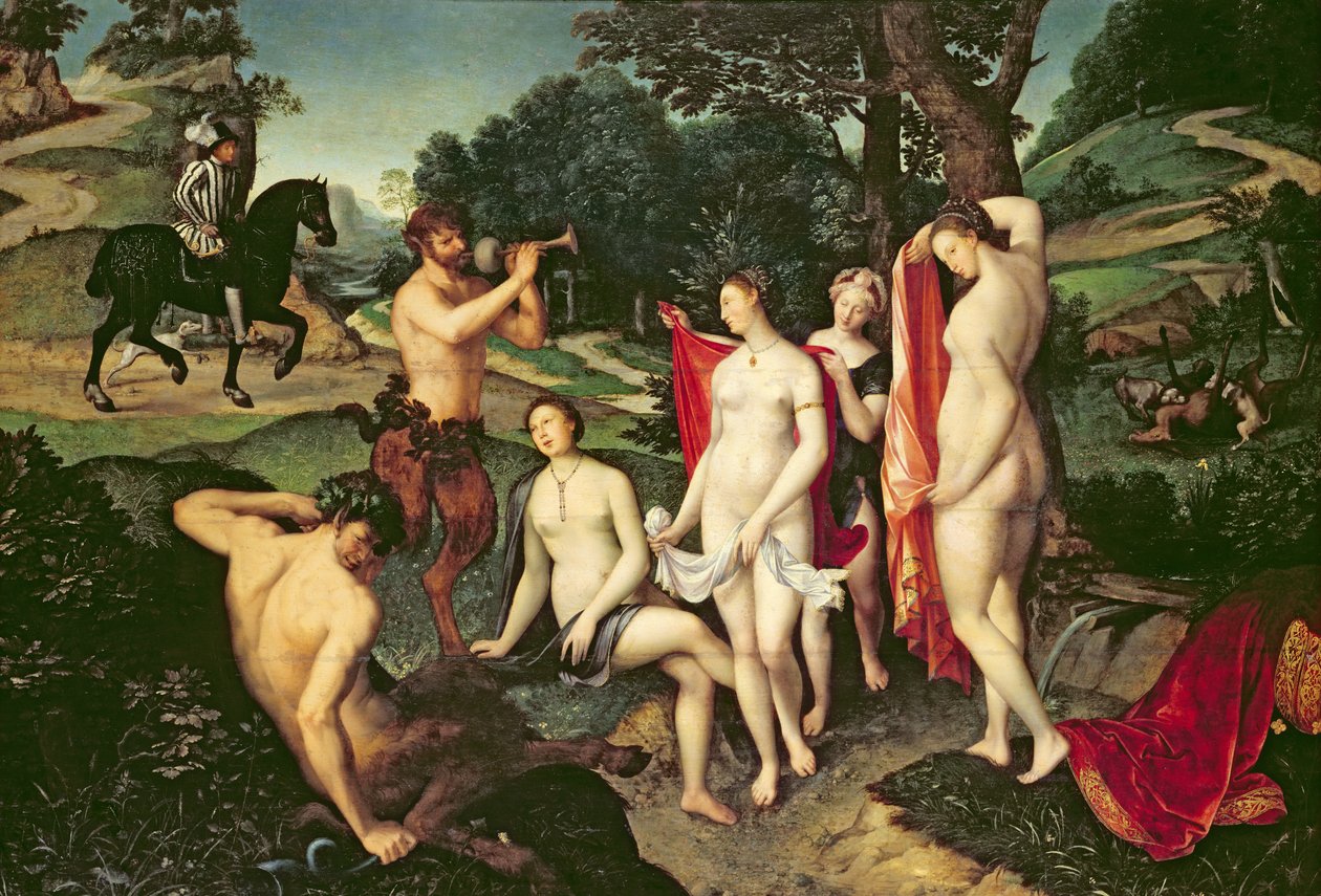 Diana fürdik, 1558-59 alkotó: François Clouet