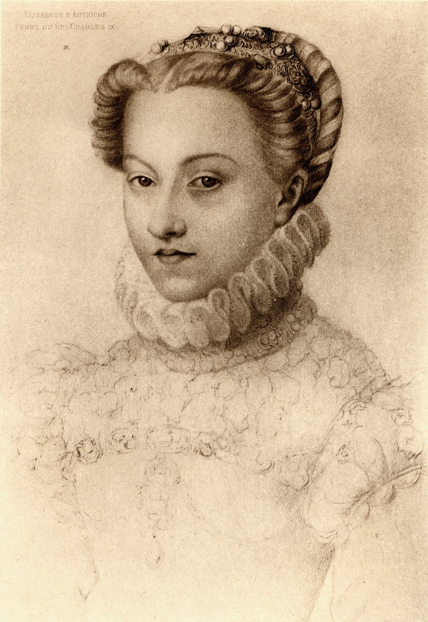 Ausztriai Erzsébet, Franciaország királynője (1554-92) alkotó: François Clouet