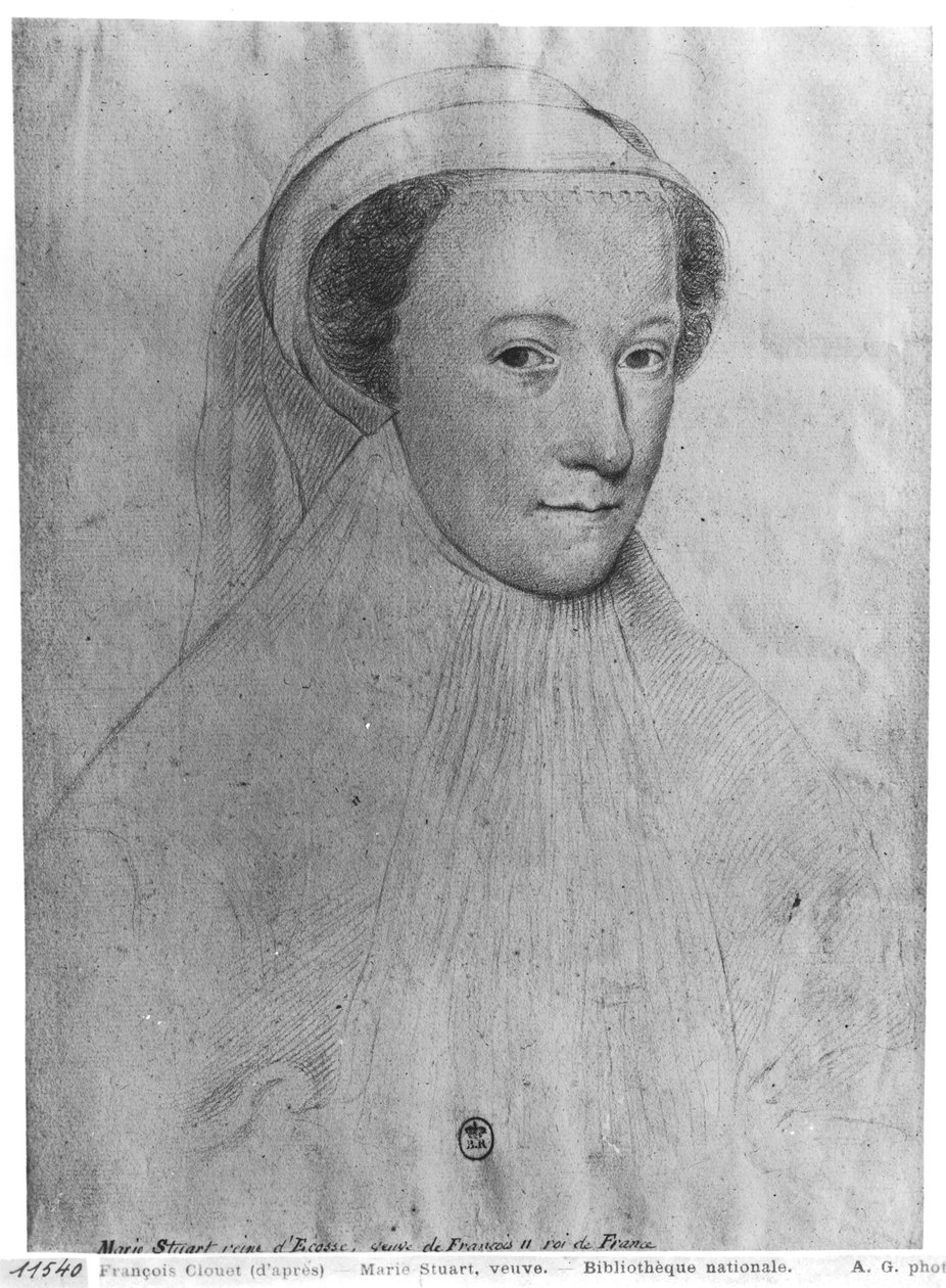 Mária, skótok királynője (1542-87) fehér gyászban, 1560 alkotó: François Clouet