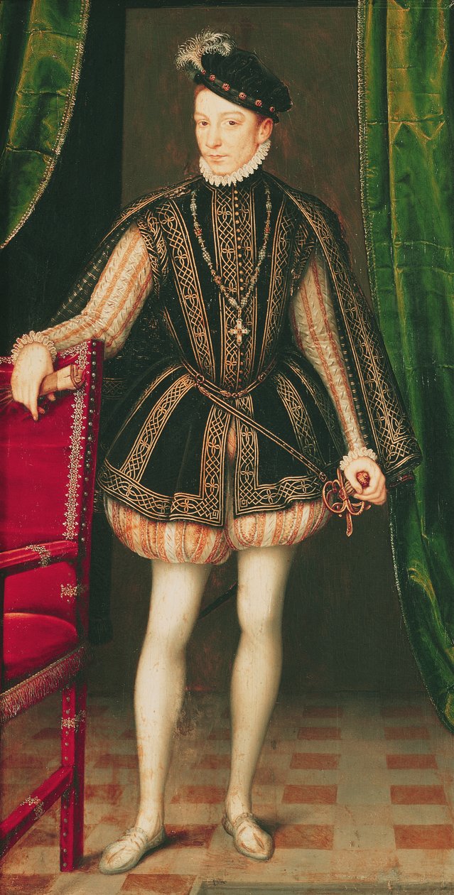 IX. Károly portréja, 1560 alkotó: François Clouet