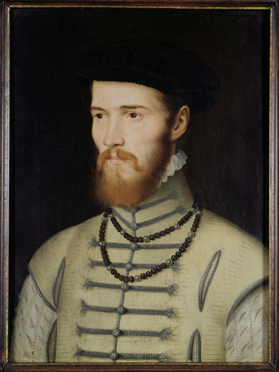Férfiportré, valószínűleg Don János osztrák király (1547-78), 1570 körül. alkotó: François Clouet