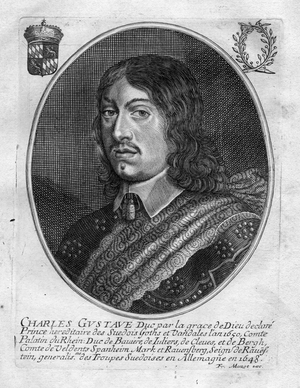 vésett portré alkotó: François Mazot