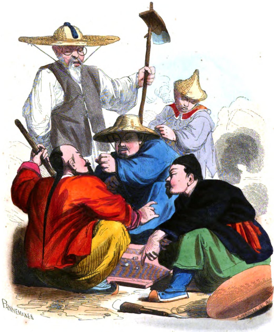Auguste Wahlen, Mores, a világ összes népének felhasználása és viselete, 1. kötet. Kiadó La Librairie historique-artistique, 1843 alkotó: François Pannemaker