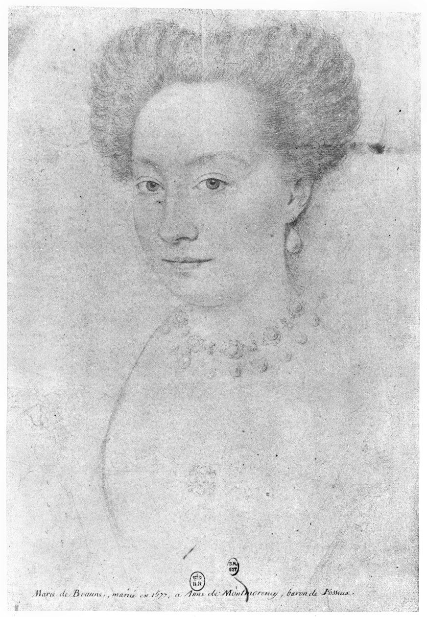 Francoise de Montmorency (sz. 1562) „La belle Fosseuse” alkotó: François Quesnel