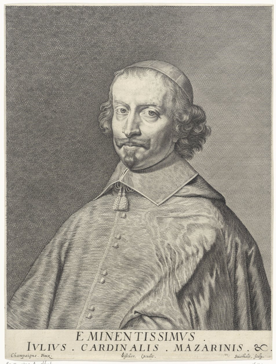 Giulio Raimondo Mazarino bíboros (1602-1661) portréja alkotó: François Stuerhelt