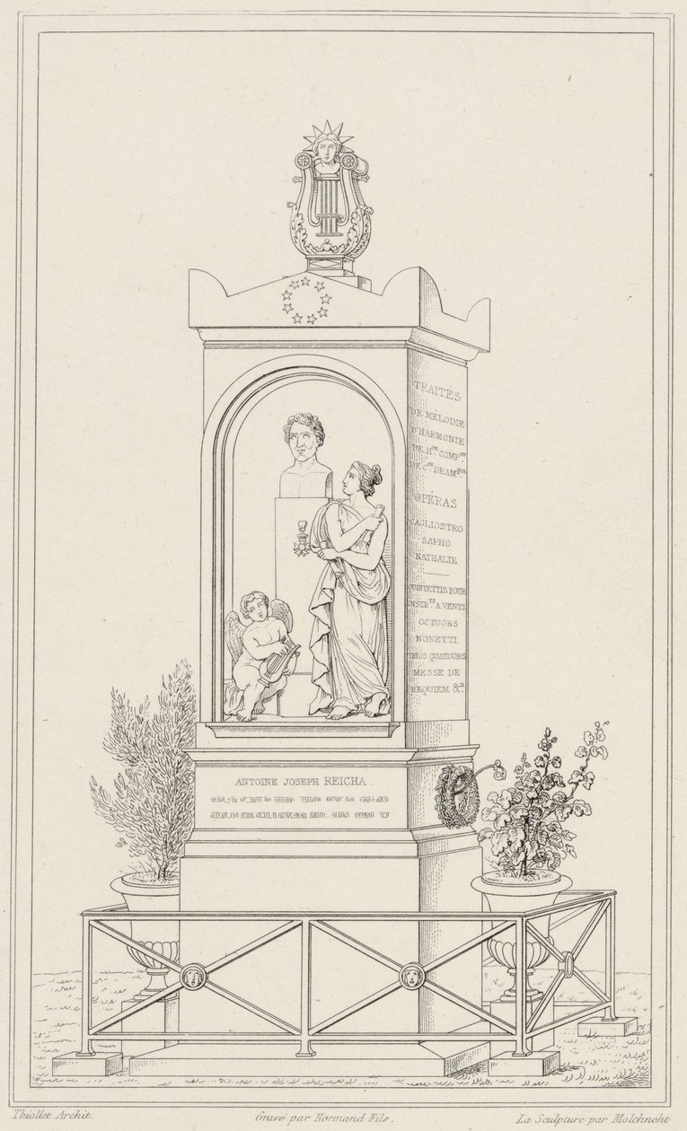 Antoine Reicha sírja alkotó: Francois Thiollet