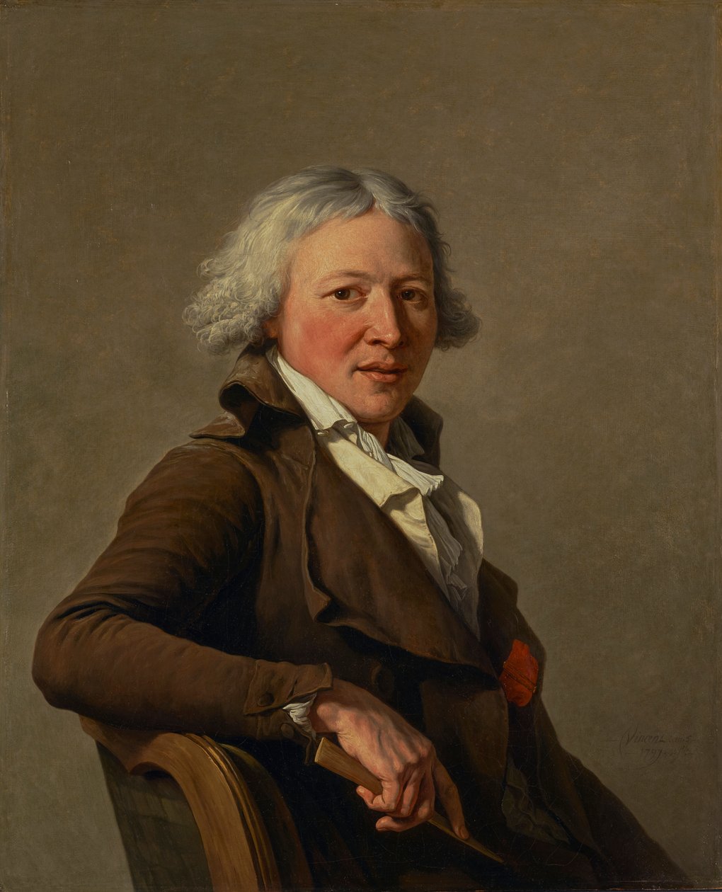 Philippe-Laurent Roland szobrász portréja alkotó: François André Vincent