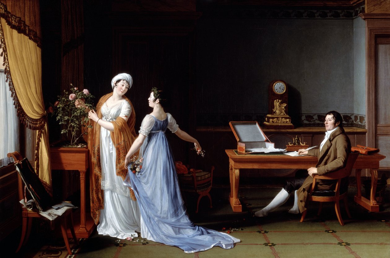 De la Foret gróf feleségével és lányával, 1804 alkotó: François André Vincent