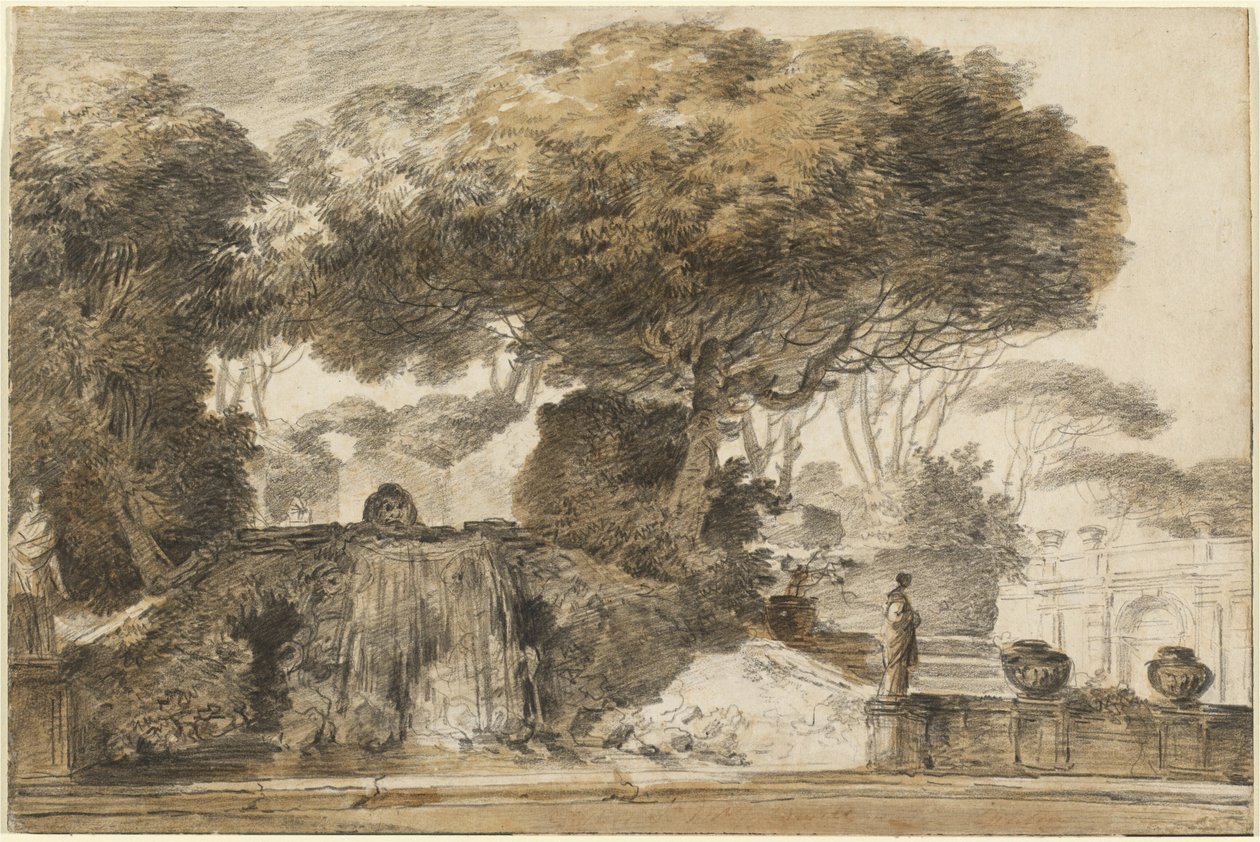 Egy olasz villa parkja alkotó: François André Vincent
