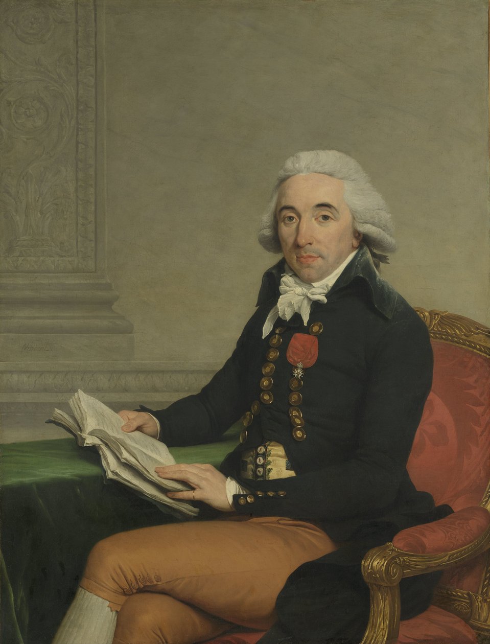 Egy férfi portréja Egy férfi portréja, valószínűleg Monsieur Baillon alkotó: François André Vincent