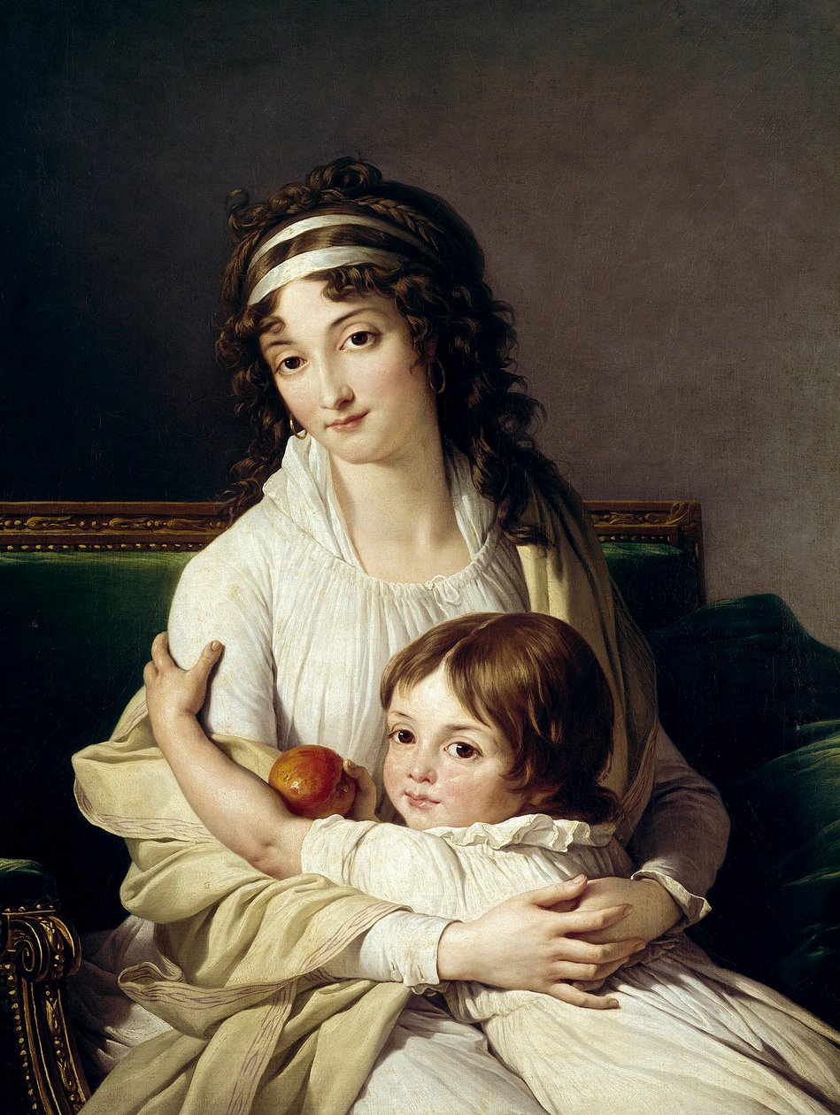 Madame Boyer Fonfrede és fia, Henri (1788-1841) feltételezett portréja. Francois Andre Vincent (1746-1816) festménye 1796 V. 0,96 x 0,79 m alkotó: François André Vincent