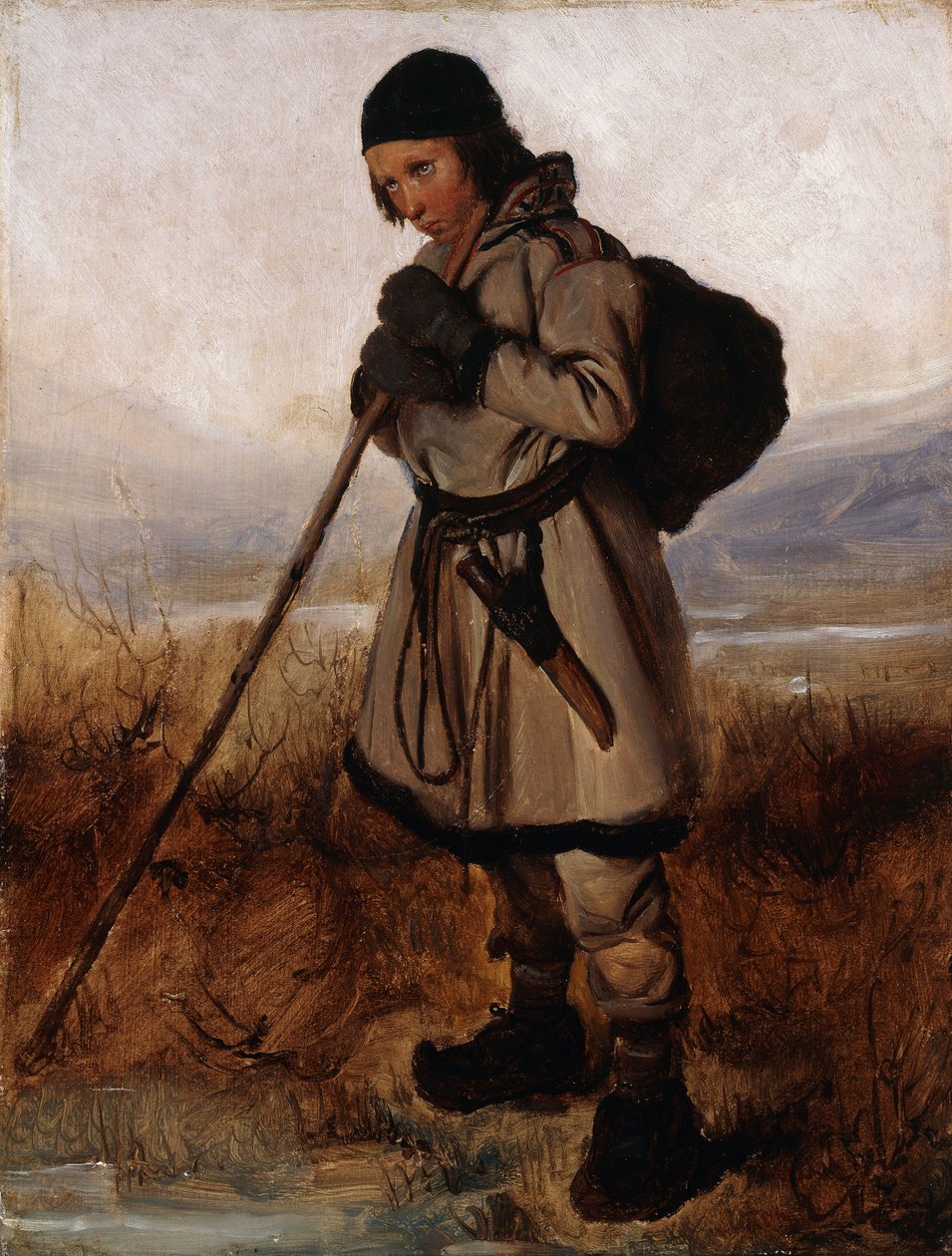 egy lappföldi, alkotó: François Auguste Biard