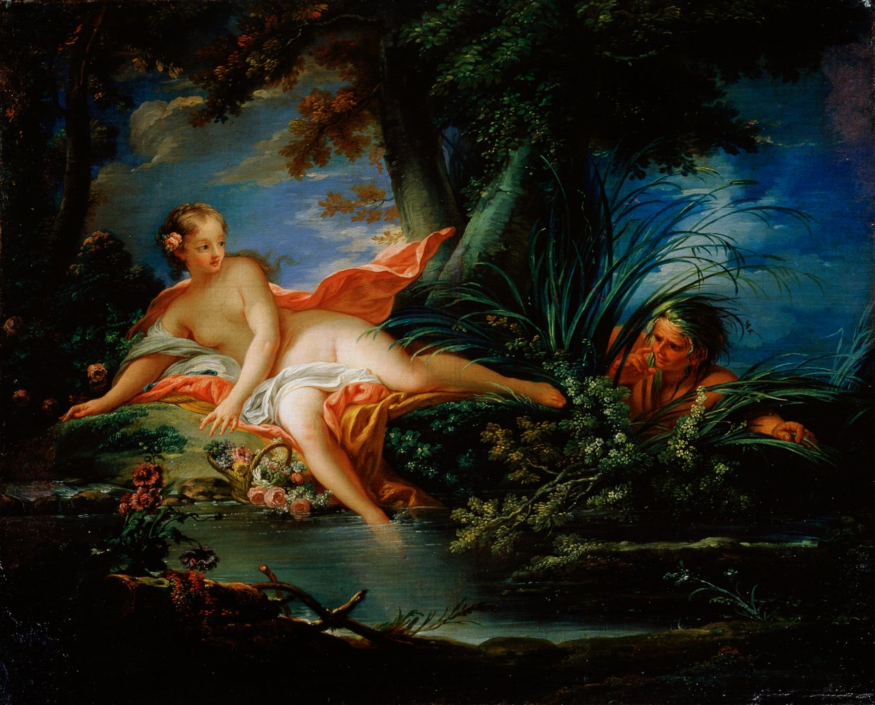 Egy megrémült fürdőző, 1736. alkotó: François Boucher