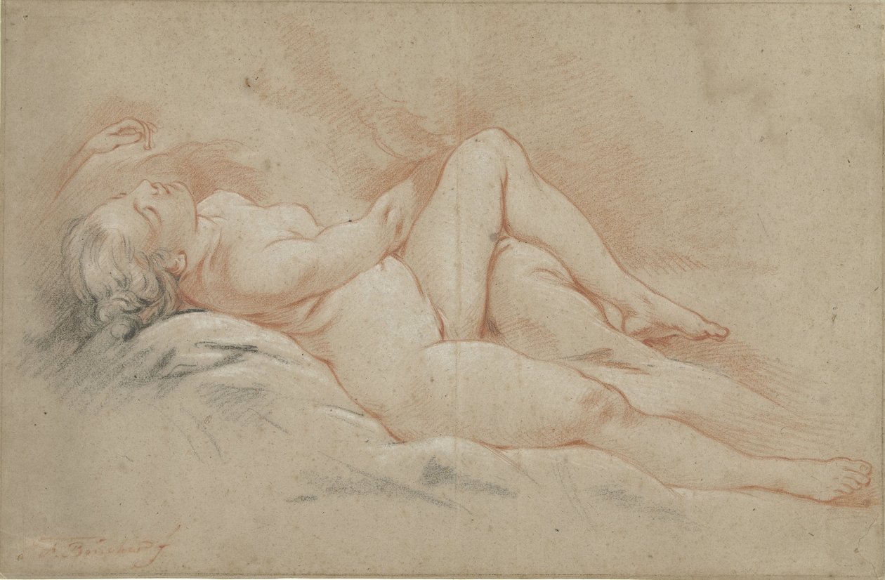 Fekvő női akt alkotó: François Boucher