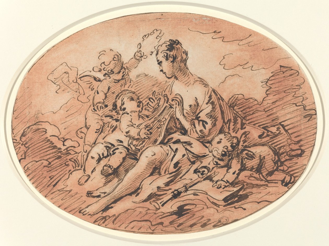 A zene allegóriája alkotó: François Boucher