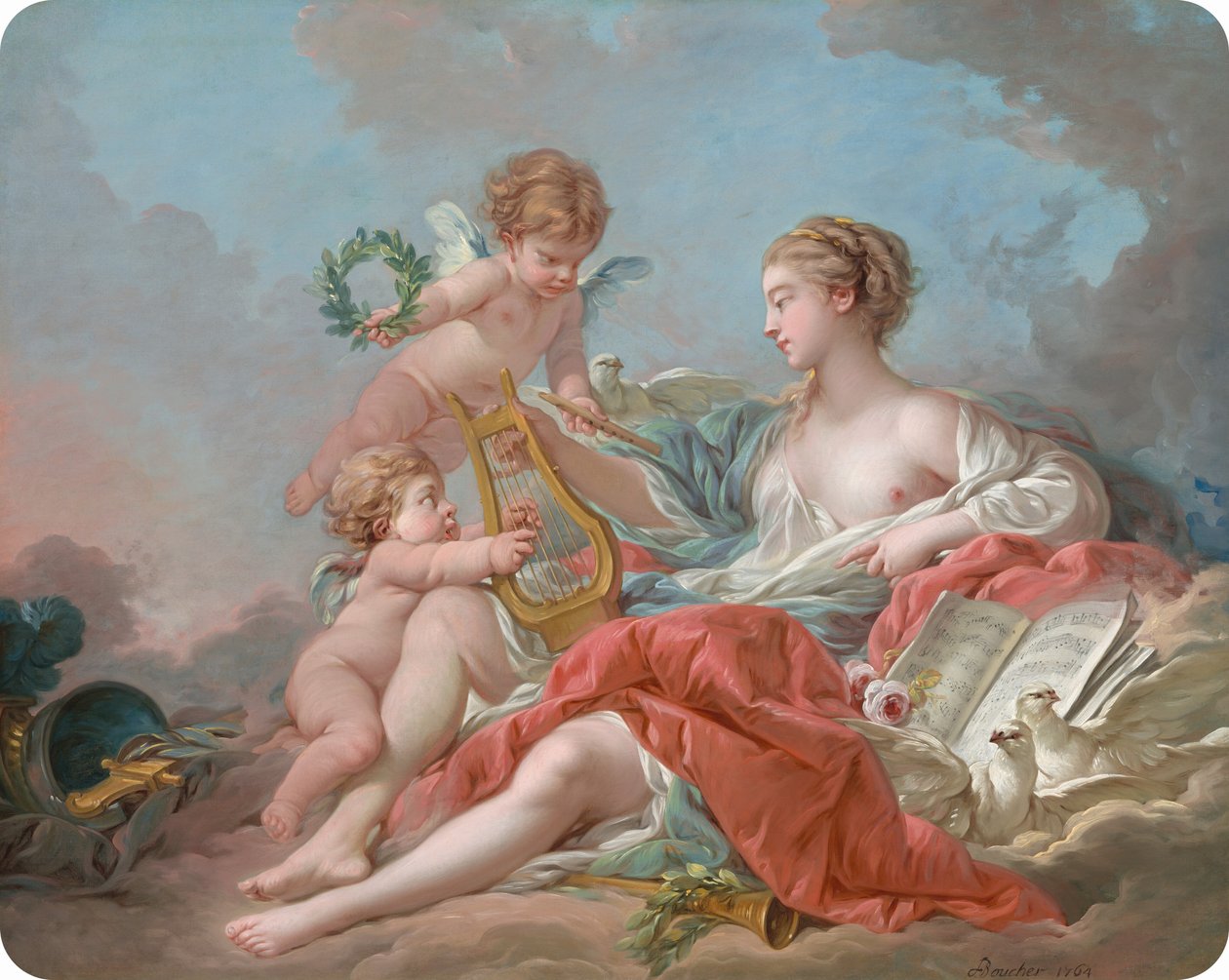 A zene allegóriája alkotó: François Boucher