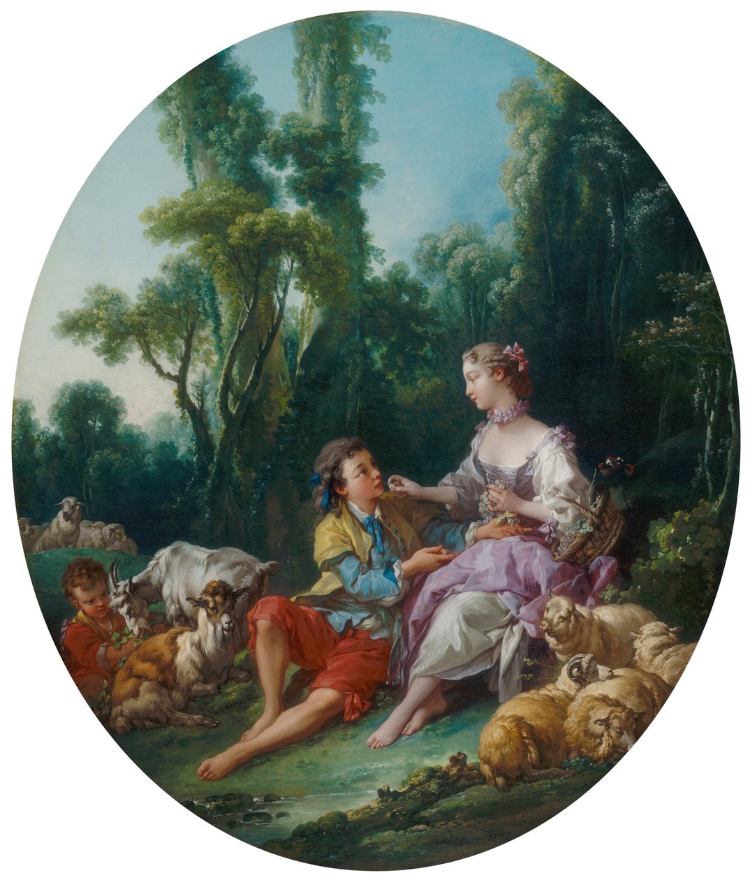 A szőlőre gondolnak? (Pensent-ils au mazsola?) alkotó: François Boucher