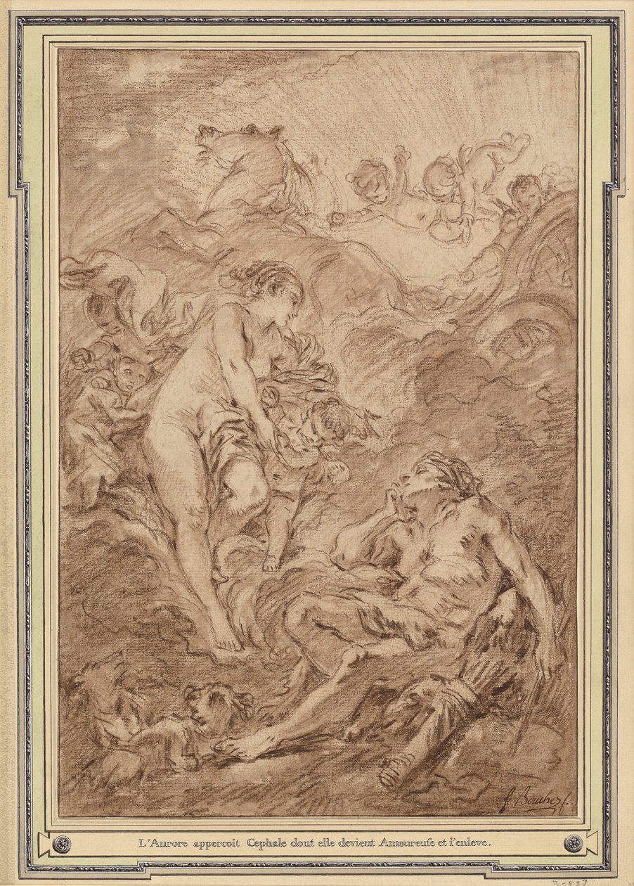 Aurora és Cephalus alkotó: François Boucher