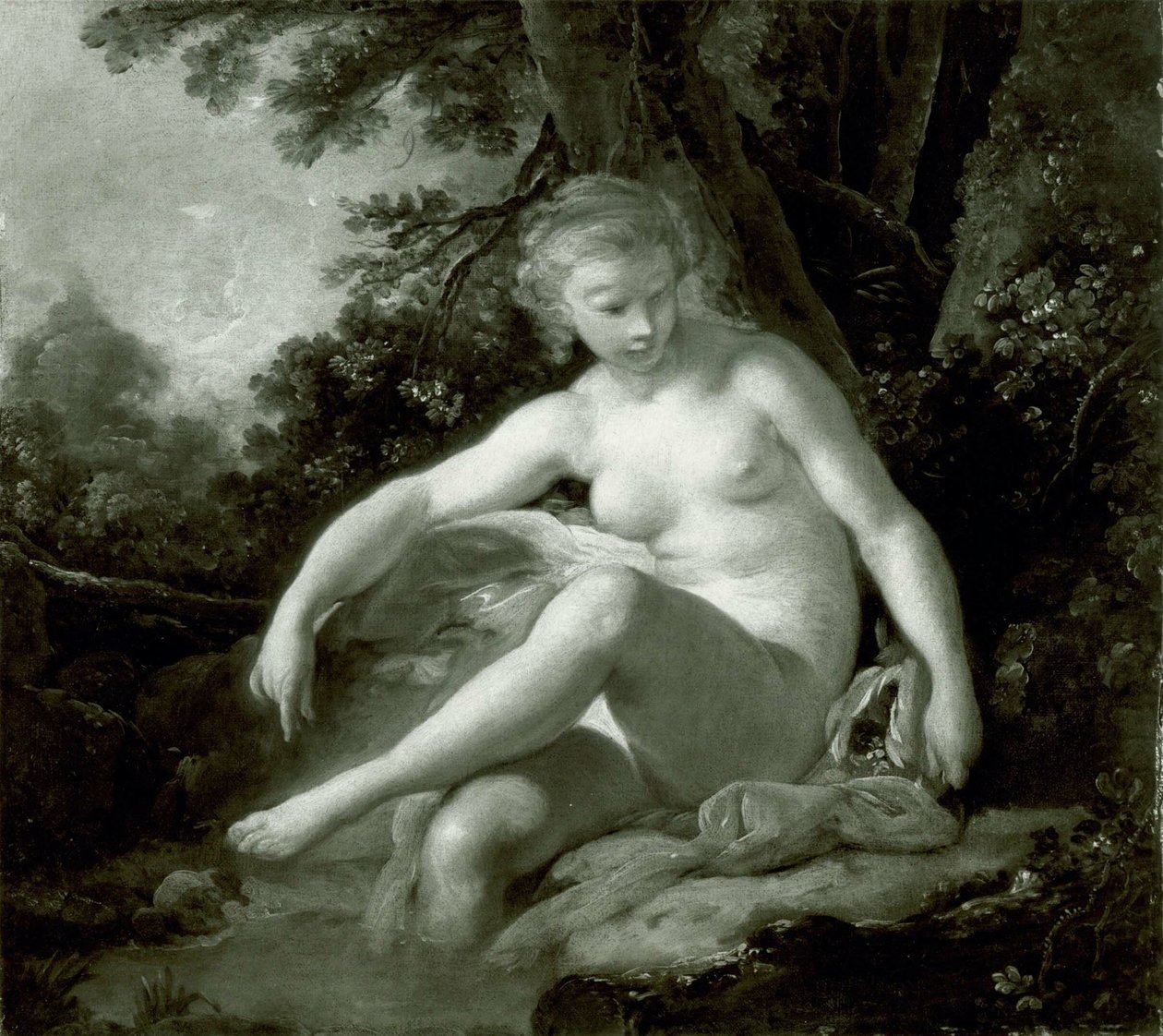 Fürdő nimfa alkotó: François Boucher