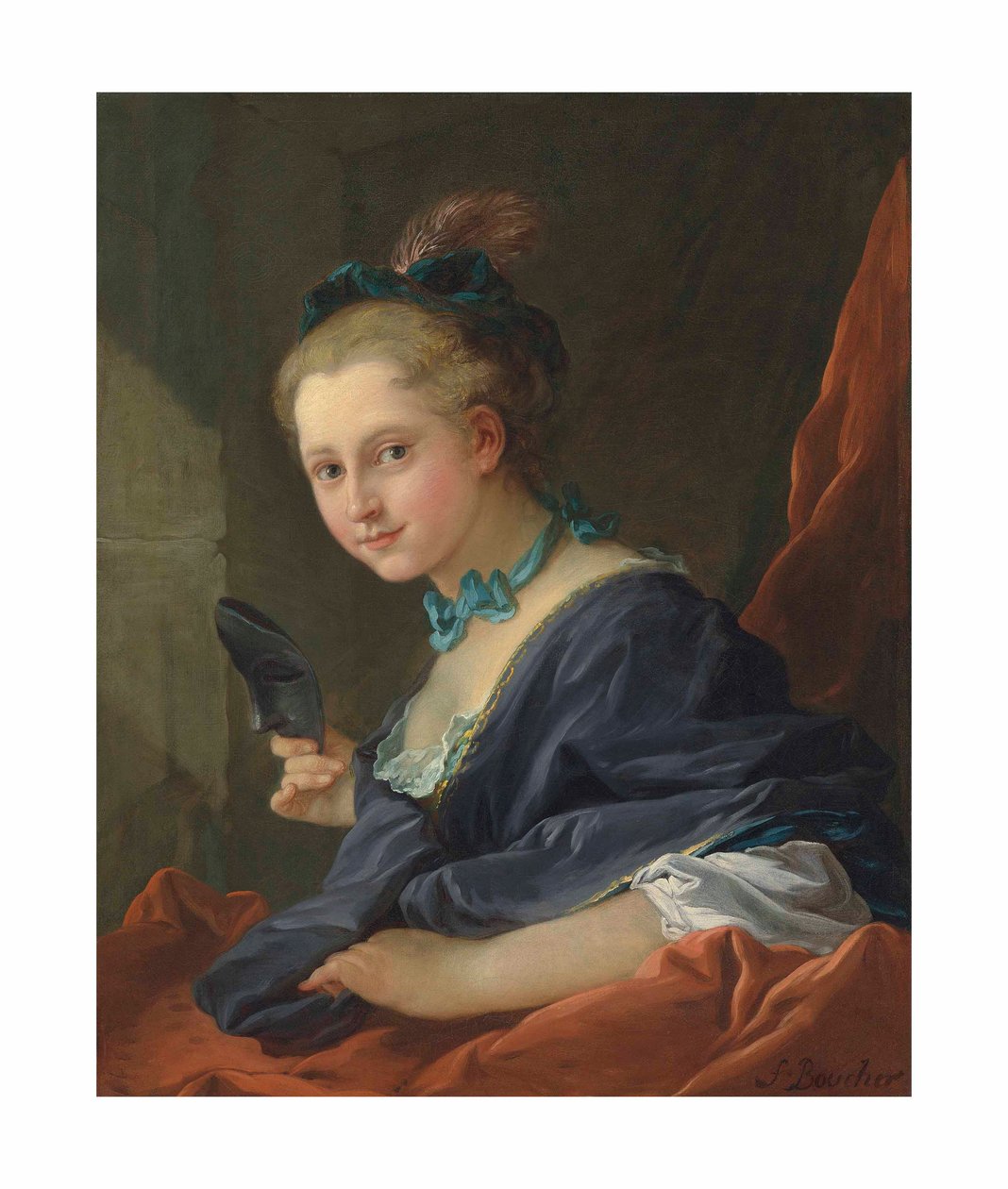 Boucher - Az este vagy a bálba induló hölgy, 1734 alkotó: François Boucher